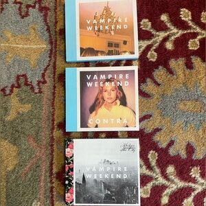 Vampire Weekend CDs.